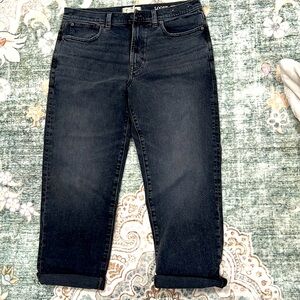 Black Madewell Loose Straight Jeans. Size 34x30.